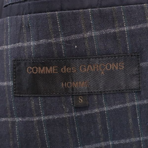 コムデギャルソンオム 90s オールド 日本製 テーラードジャケット S ブラック系 COMME des GARCONS HOMME メンズ   【220201】綿100％カラー