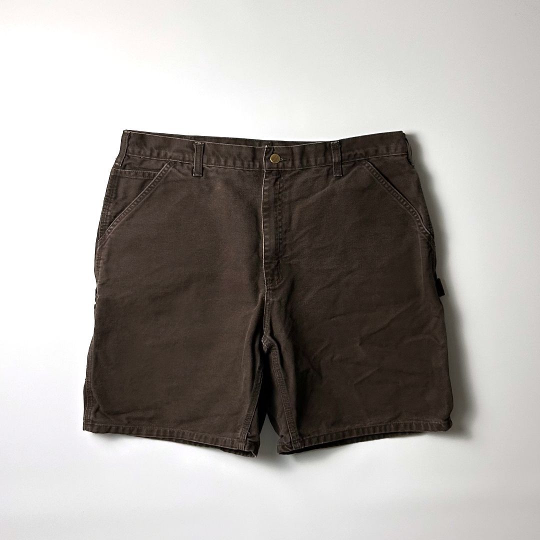 Carhartt カーハート ウォッシュド ダック ペインターショーツ W38 Carhartt ペインターショーツ W38 ブラウン カーハート ダック地