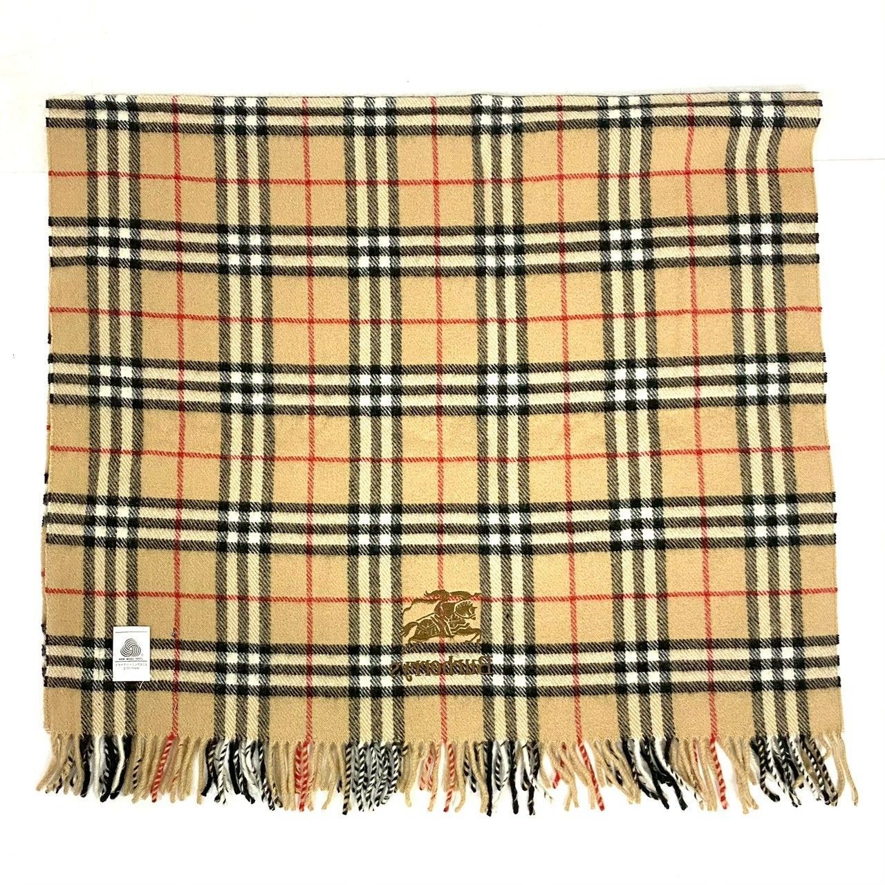 BURBERRY バーバリー ウール100% ひざ掛け ノバチェック CH【Burberrys