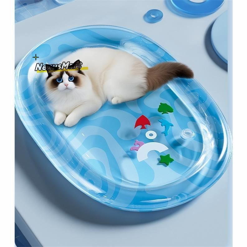 最新厚手版 猫用 感覚ウォーターマット ペット 水プレイマット