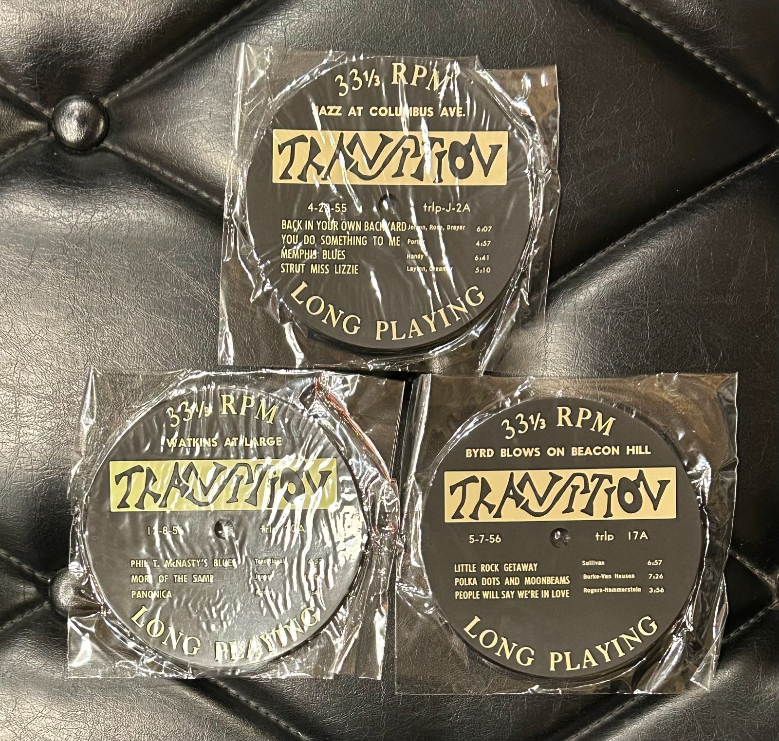 希少！限定特典ゴム製コースターダグ・ワトキンス、ジョン・ウィンドハースト、ドナルド・バード 「Blue Note プレミアム復刻シリーズ 番外篇  特典コースター3枚セット(※未使用品)」 ブルーノート