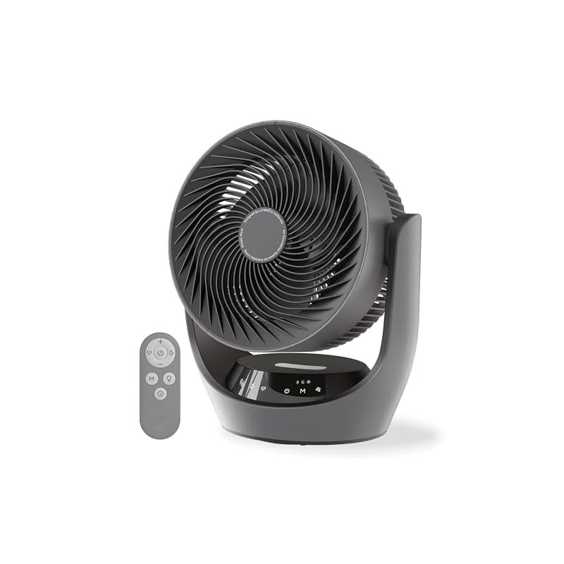 Polar Cedar サーキュレーター 静音 22dB DCモーター 360度首振り 30畳 充電式 コードレス 扇風機 バッテリー搭載 首振り 角度設定 4モード 9段階風量 タイマー リモコン付き 強力 冷房 パワフル送風 空気循環 DC 省エネ 常 0