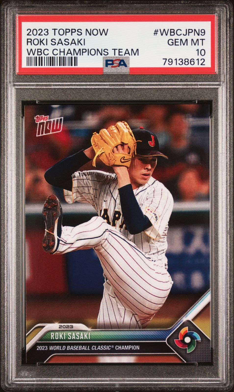 PSA10 佐々木朗希 WBC 2023 Topps Now World Baseball Classic #WBC 