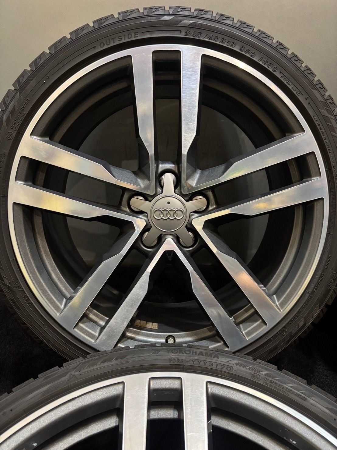 245 35R19 YOKOHAMA ice GUARD iG60 20年製 アウディ 8S TT 純正 OP 19インチ 9J 52 112 5H スタッドレス 4本 1-K212