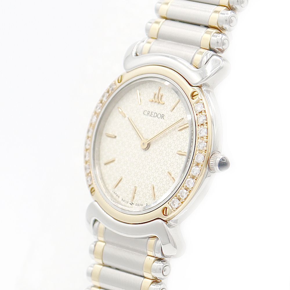 セイコー SEIKO クレドール CREDOR 5A70-0210 ダイヤベゼル ウォッチ