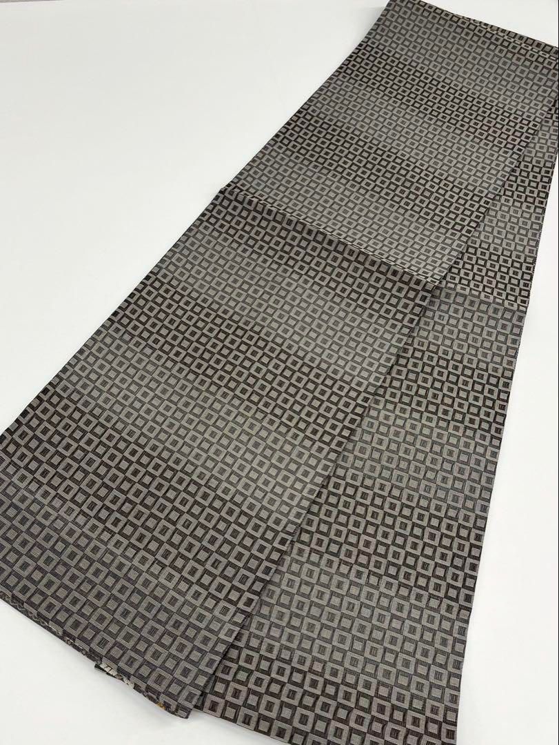 葡萄柄　スリーシーズン　洒落袋帯　リバーシブル　正絹 スリーシーズン 三重織 全通 洒落袋帯 葡萄唐草 リバーシブル 正絹