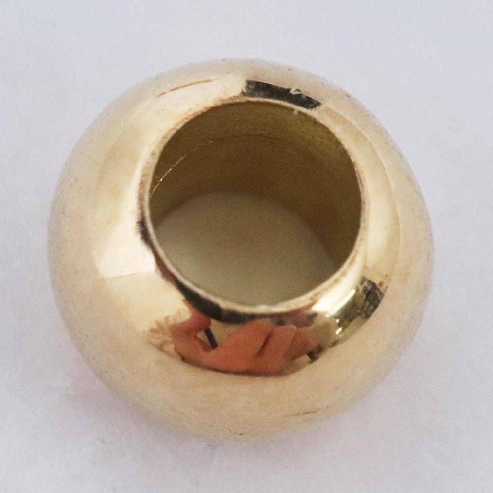 Napi ビーズ K18 無垢ビーズ 2個 18金無垢ビーズ】Lサイズ2個 K18