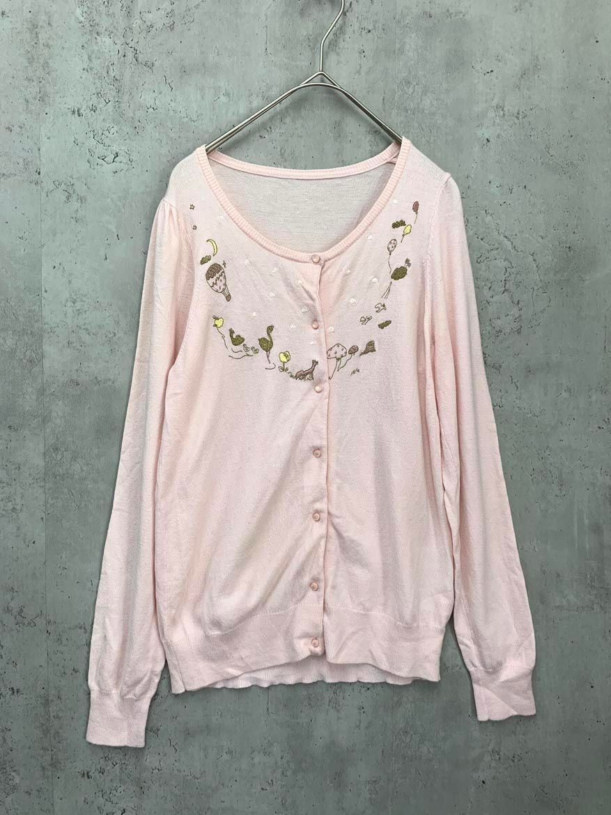 franche lippéeフランシュリッペ クリーム色 スウェットカーディガン franche lippéeフランシュリッペ クリーム色 スウェット