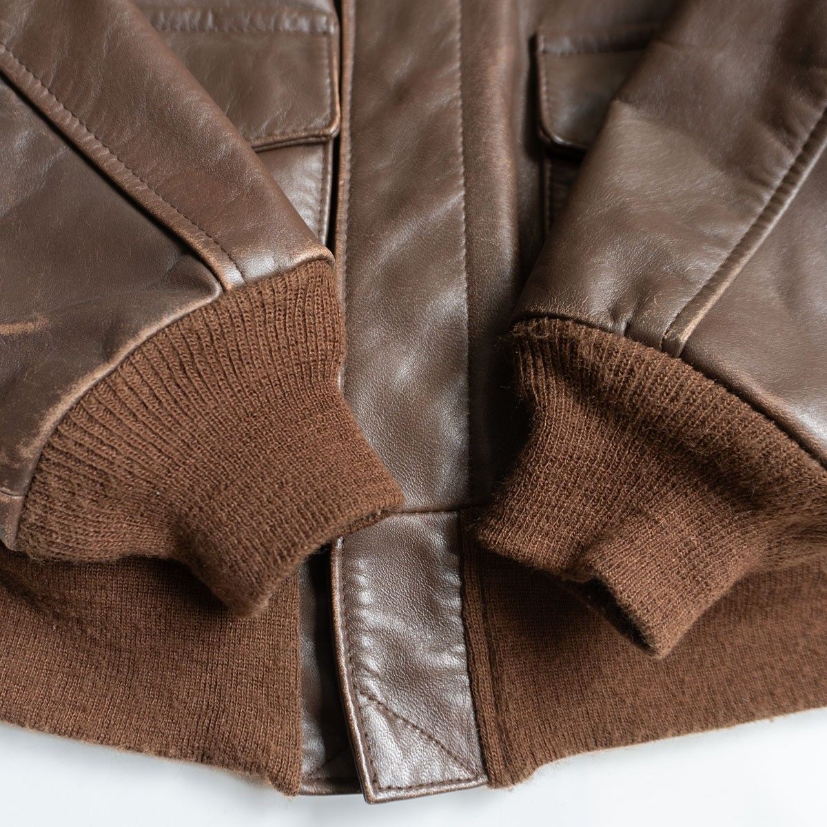 雰囲気抜群 AVIREX A-2 ホースハイド フライトジャケット 38 ブラウン レザー アビレックス 25100387 KANDAIZUMI_COM