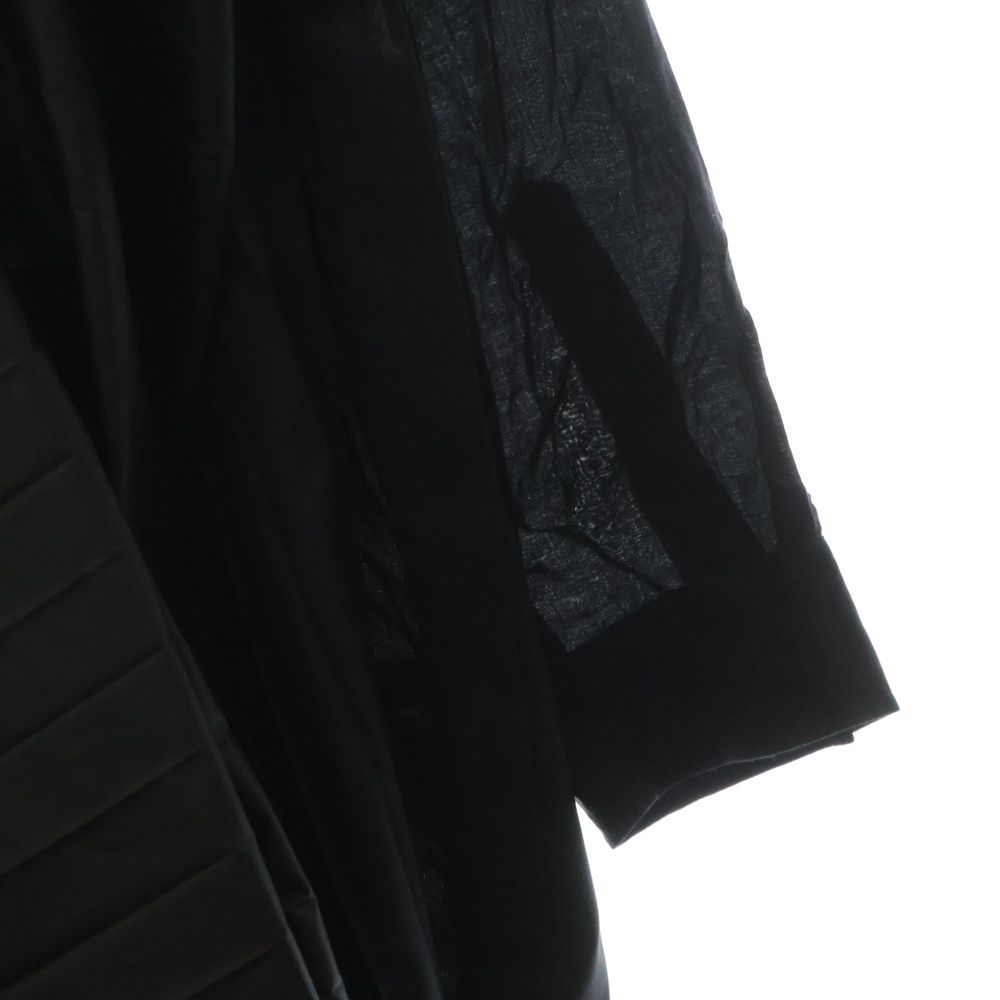 長袖ロングシャツ ブラック