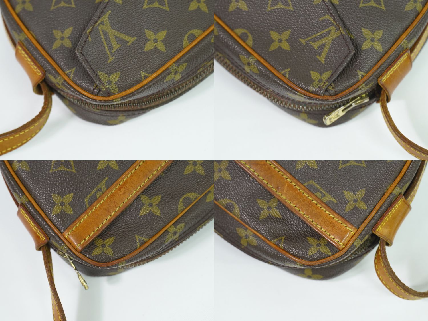 本物 ルイヴィトン LOUIS VUITTON LV ジュヌフィーユ モノグラム ショルダーバッグ ポシェット ブラウン M51227 Jeune Fille ビトン バッグ 中古 【フォロー割】