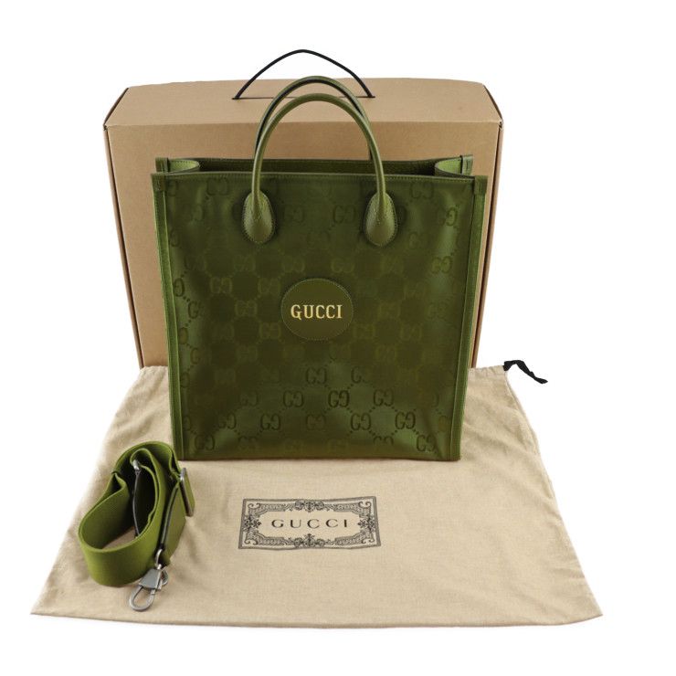 GUCCI グッチ Off The Grid オフザグリッド ミディアム トートバッグ トートバッグ 696043 ナイロン フォレストグリーン  シルバー金具 GGナイロン 2WAY ショルダーバッグ 日本限定 2023年モデル 【本物保証】 - メルカリ