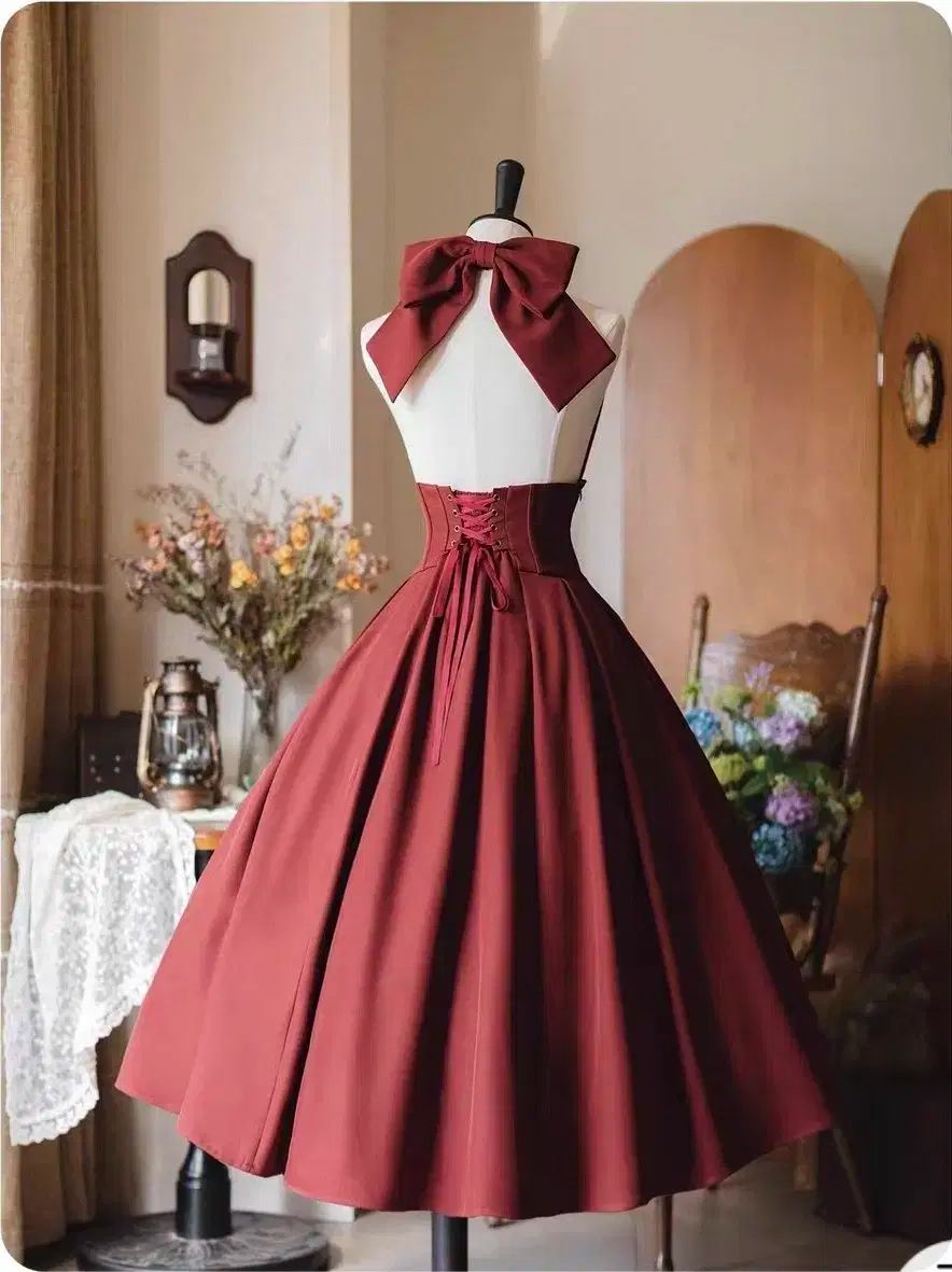 ホルターネック ロリータ スカート GULLKHAN_COM