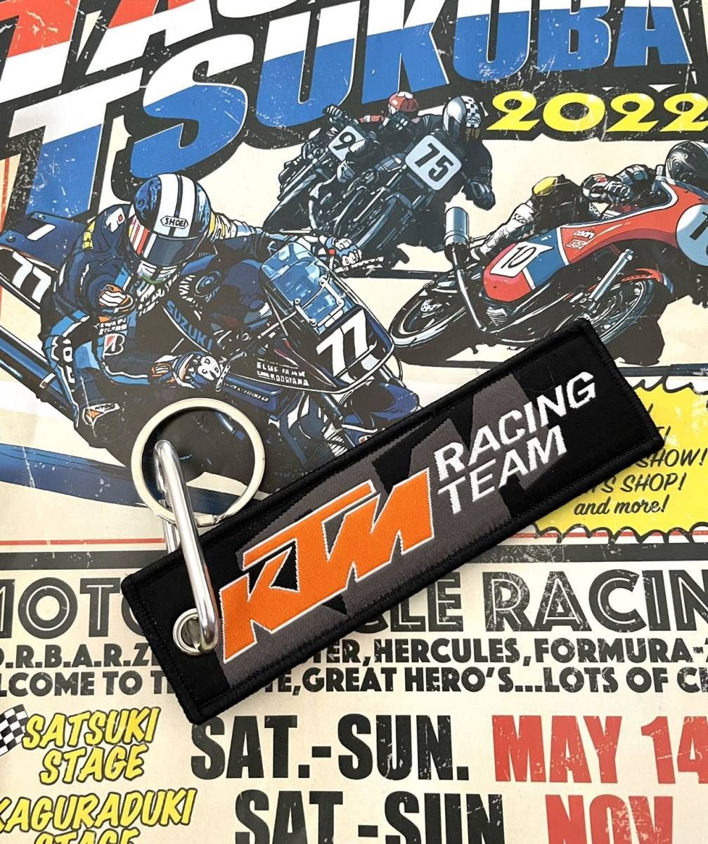 ☆送料無料☆新品 MotoGP RACING KTM レーシング キーホルダー 12cm