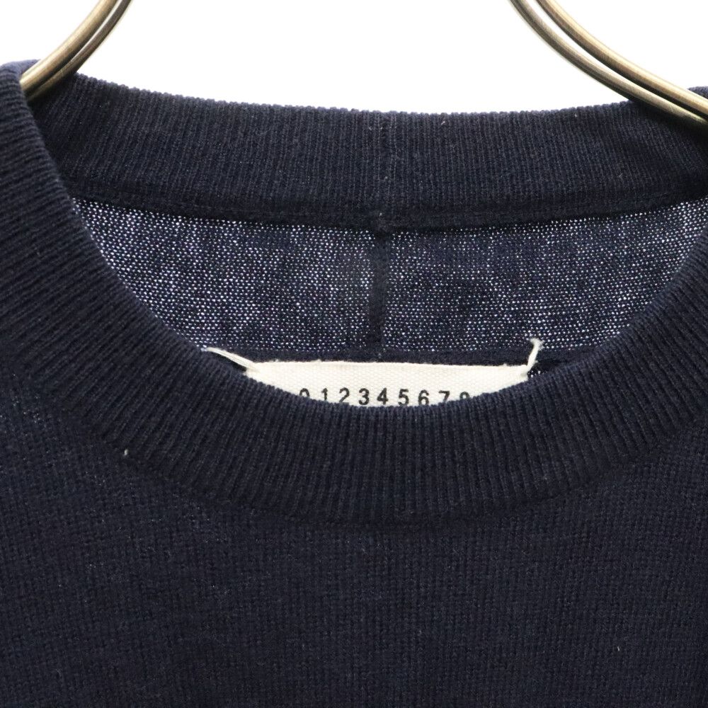 マルジェラ14 エルボーパッチ ニット ネイビー Sサイズ ここのえ