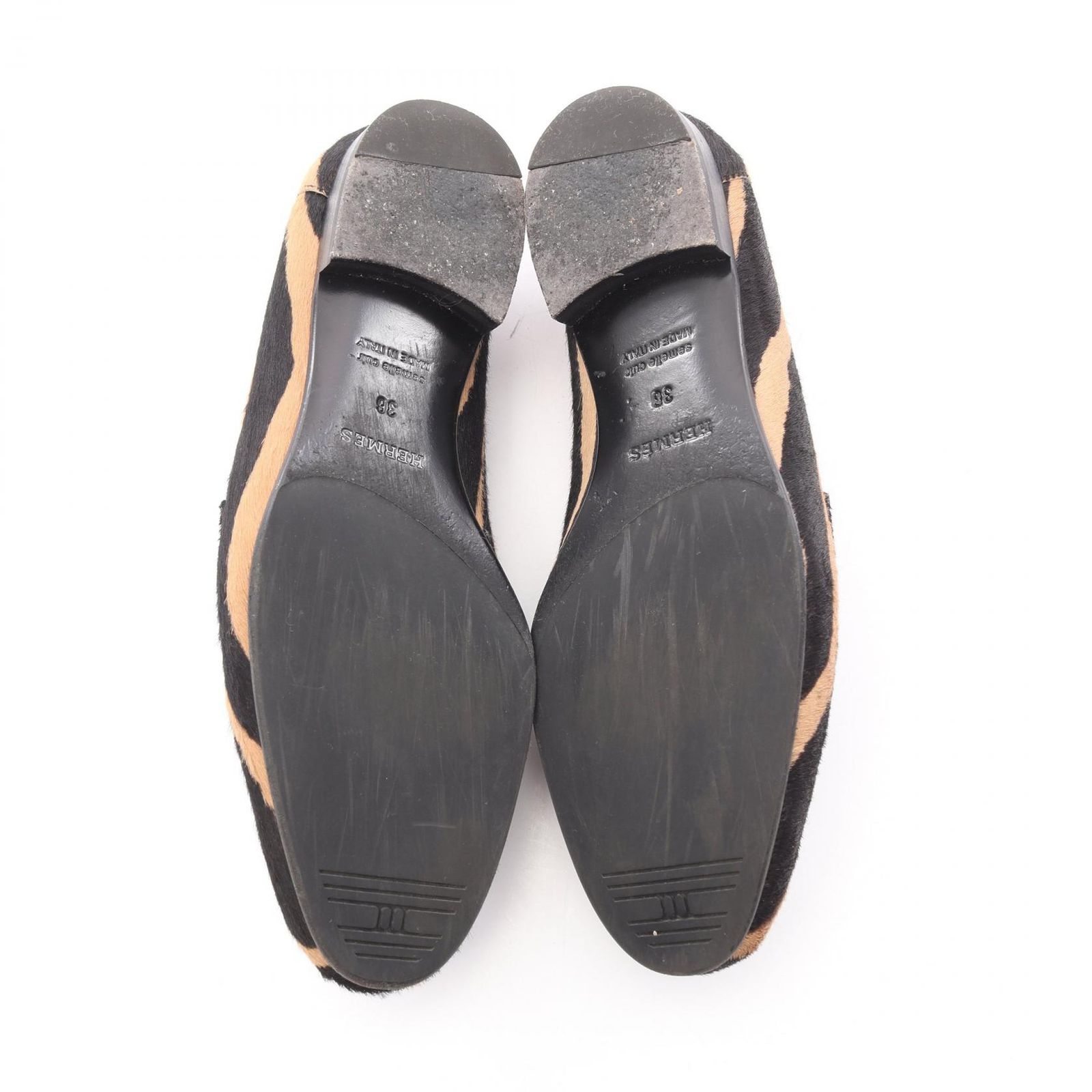 Loro pianaホワイトレザー ローファー 361/2【価格交渉可】 シューズ