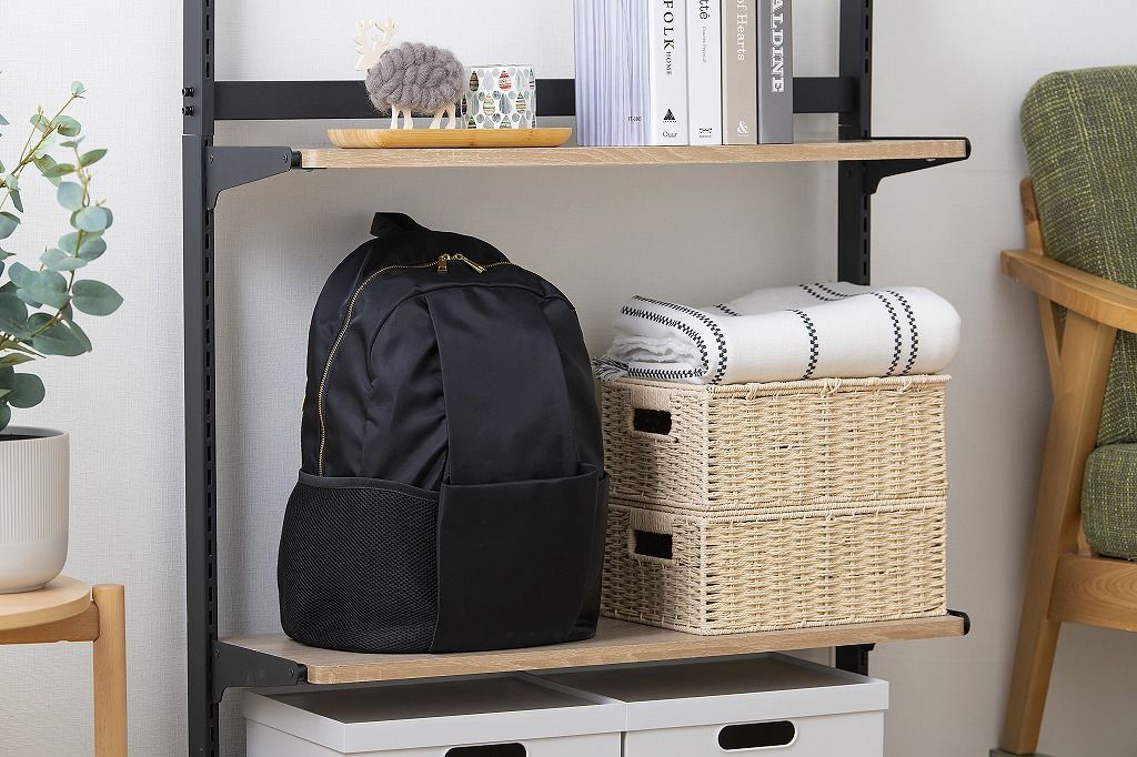 アイリスオーヤマ ハンガーラック ワードローブ 棚 壁面収納 ランドリーラック 幅85.25×奥行35×高さ172cm ブラック|ライトナチュラル SWW-850 IRIS OHYAMA