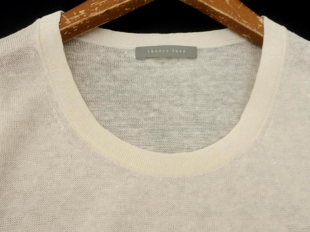 theory luxe セオリーリュクス リネン混 サマー ニット セーター