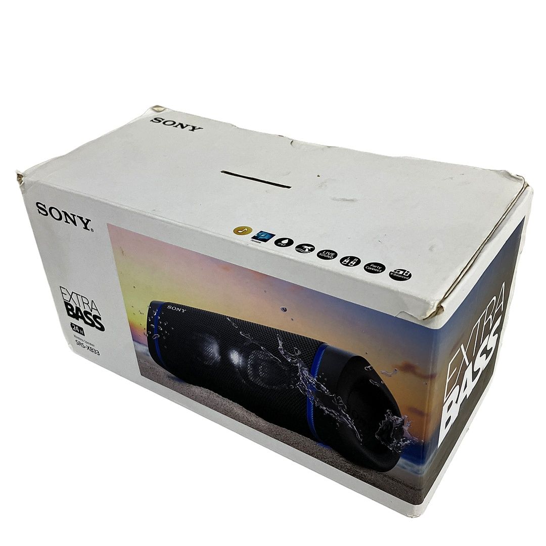 スピーカー・ウーファー SONY SRS-XB33(B) BLACK Sony SRS-XB33 Portable Bluetooth Speaker (Black) SRSXB33/BZ B&H