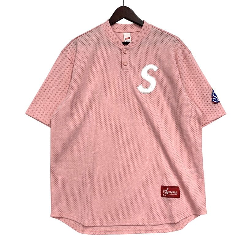 Supreme シュプリーム 5SS S LOGO BASEBALL HENLEY ロゴ ベースボール ヘンリー トップス 半袖 149-251023-ya-03-izu