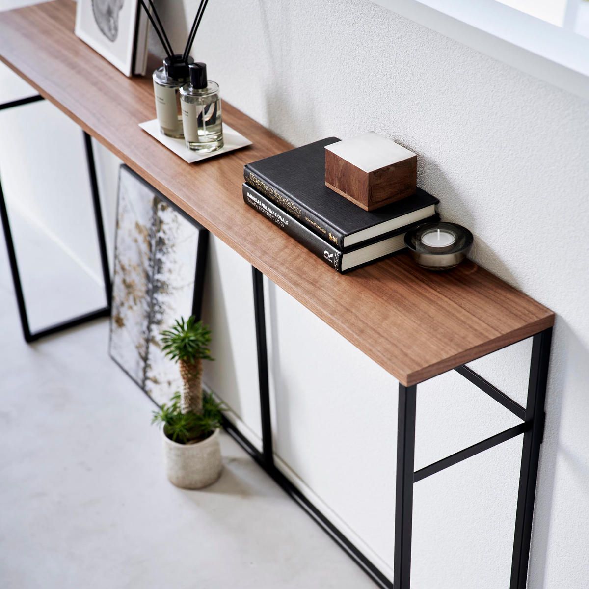 山崎実業 tower ソファー裏コンソールテーブル タワー （ タワー