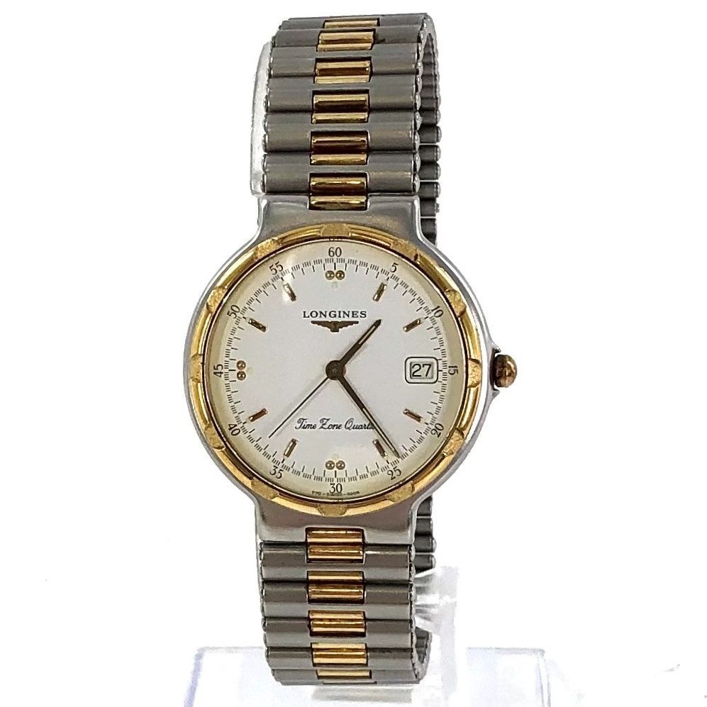 稼働品 LONGINES ロンジン コンクエスト タイムゾーン 稼働品 LONGINES ロンジン コンクエスト タイムゾーン