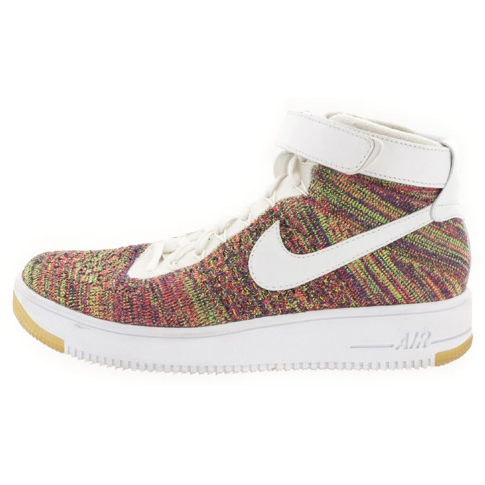 NIKE (ナイキ) AIR FORCE 1 ULTRA FLYKNIT MID エアフォースウルトラフライニット ミッドカットスニーカー ホワイト/マルチ  US9.5/27.5cm 817420-700 - メルカリ