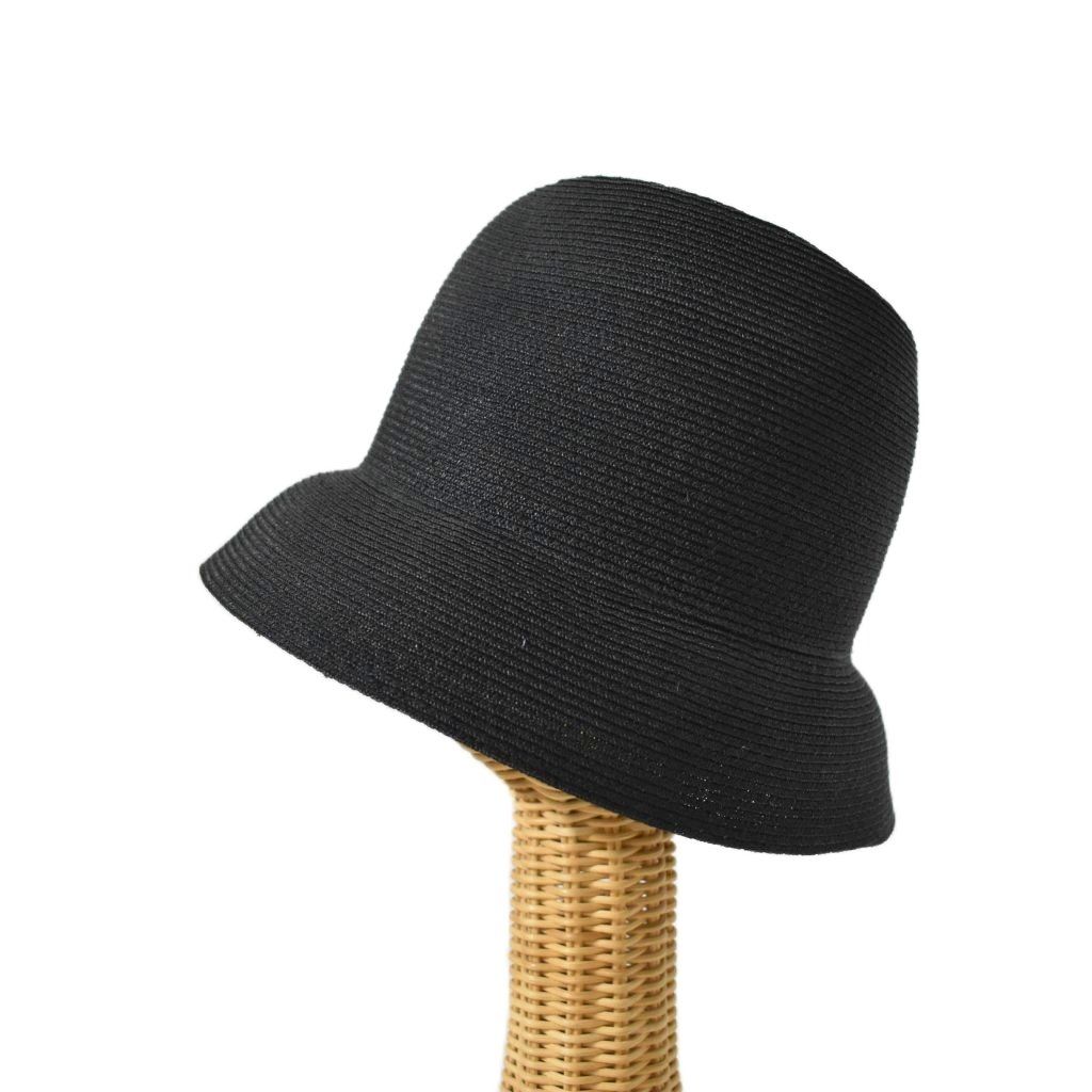 マメクロゴウチ Mame Kurogouchi キジマタカユキ KIJIMA TAKAYUKI BLADE TOP CROWN CLOCHE HAT ハット 帽子 56cm 黒 ブラック MM22SS AC309 NICORILABO_COM