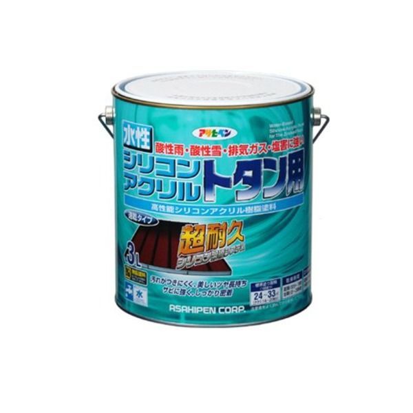 水性シリコンアクリルトタン用 グレー 3L 代引不可