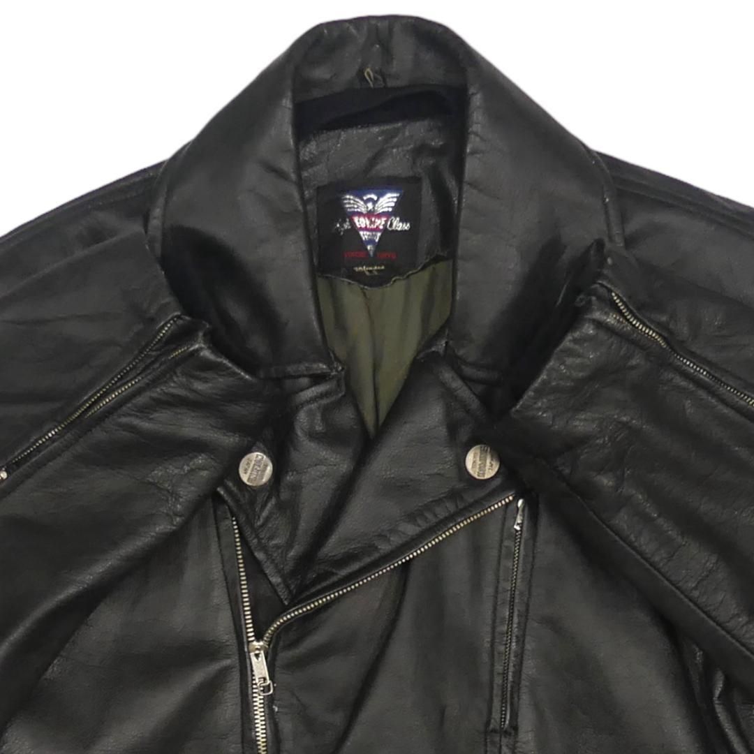 KOMINE レザーライダースジャケット 黒 KOMINE コミネ ライダースジャケット 本革 ダブル XL 黒 JJ699 - メルカリ