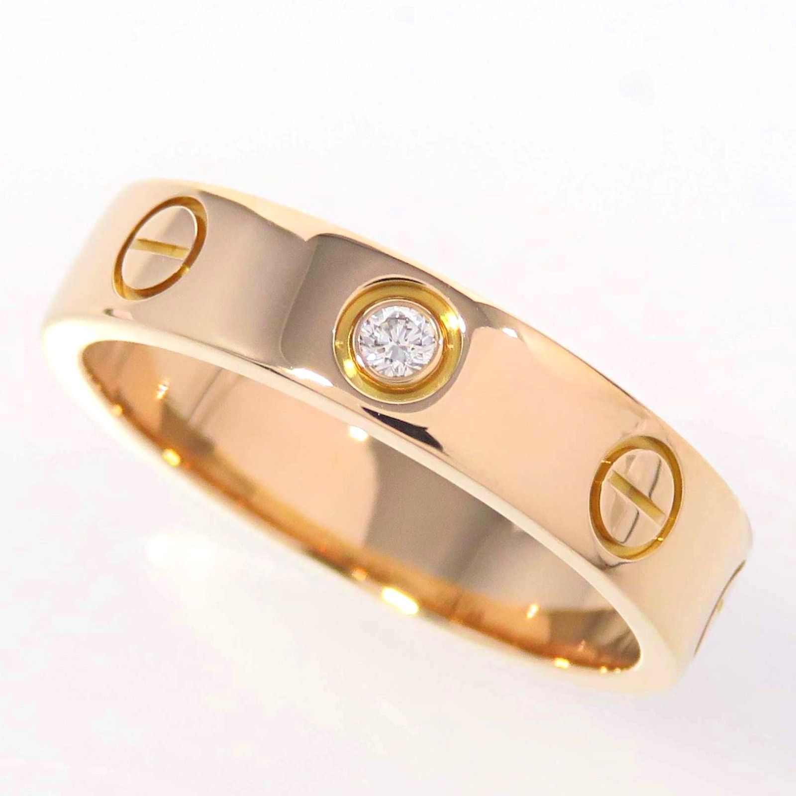 Cartier カルティエ 750 ダイヤモンド LOVE リング SM 48 ピンクゴールド