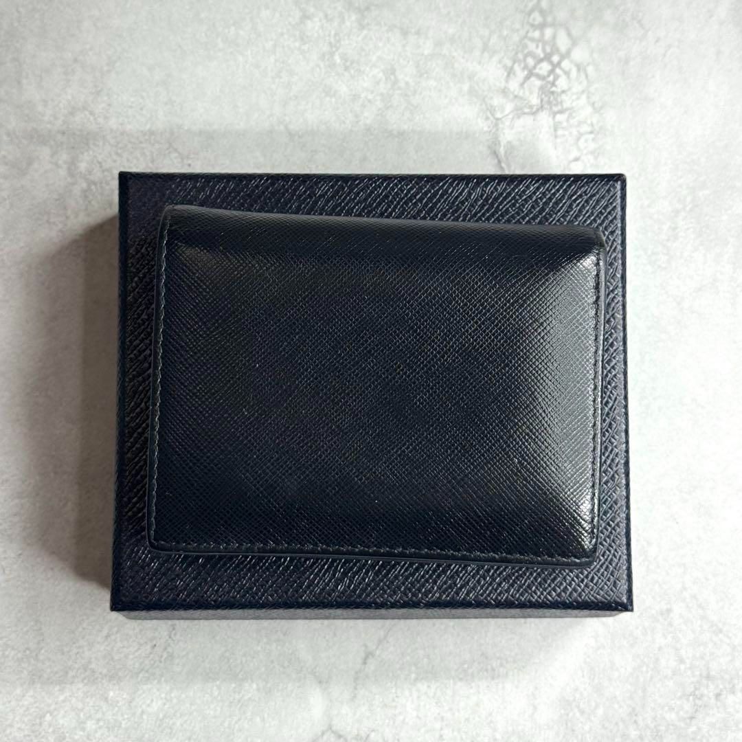 美品/付属品完備】 PRADA プラダ / サフィアーノメタルコンパクト