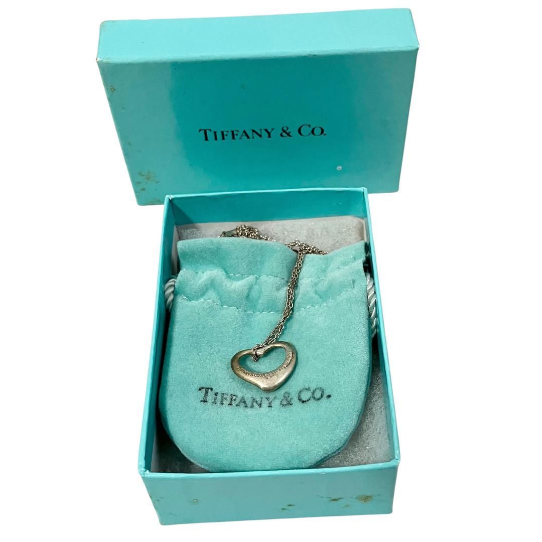 Tiffany & Co. ティファニー　ハート型ネックレス　箱 Tiffany&CO. ティファニー ネックレス 925 オープンハート