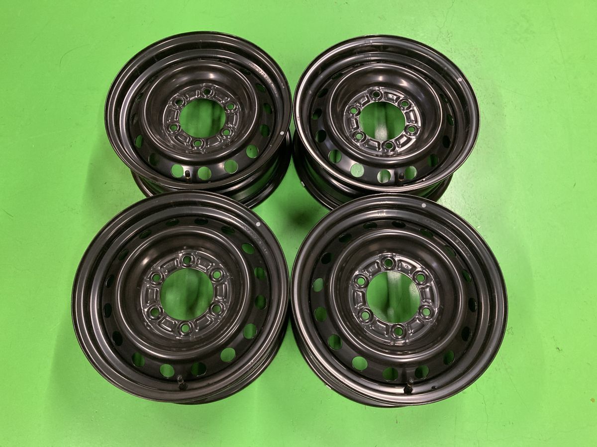 トヨタ 200 ハイエース 純正 15インチスチールホイール 4本SET TRH200V KDH200V 6.0J 35 6H 139.7 106φ 納車外し品 レジアスエース