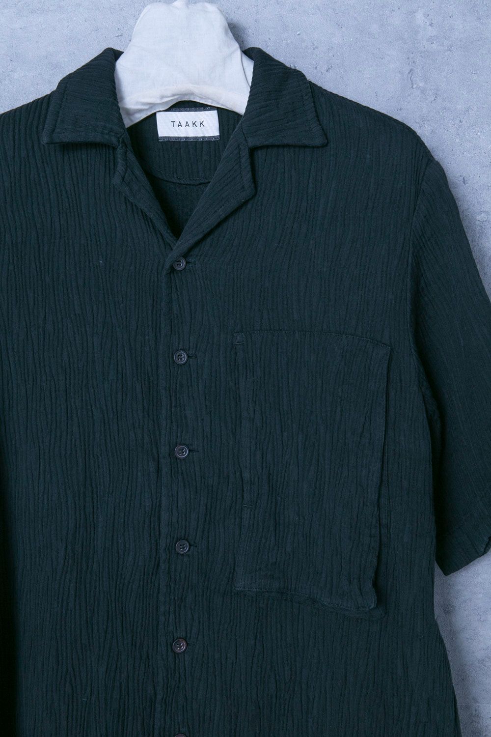 TAAKK　ターク　OPEN COLLAR SHIRTS TA23SS-SH011ジャガードオープンカラーシャツ