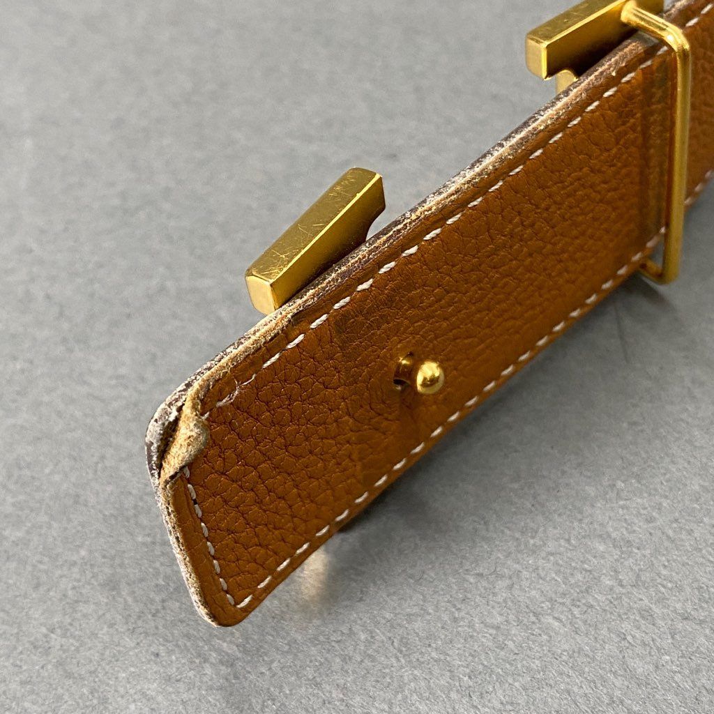 b8-10 HERMES エルメス フランス製 Hロゴ バックル ベルト コンスタンス リバーシブル ブラック キャメル レザー MADE IN FRANCE b8-10 HERMES エルメス フランス製 Hロゴ バックル ベルト コン