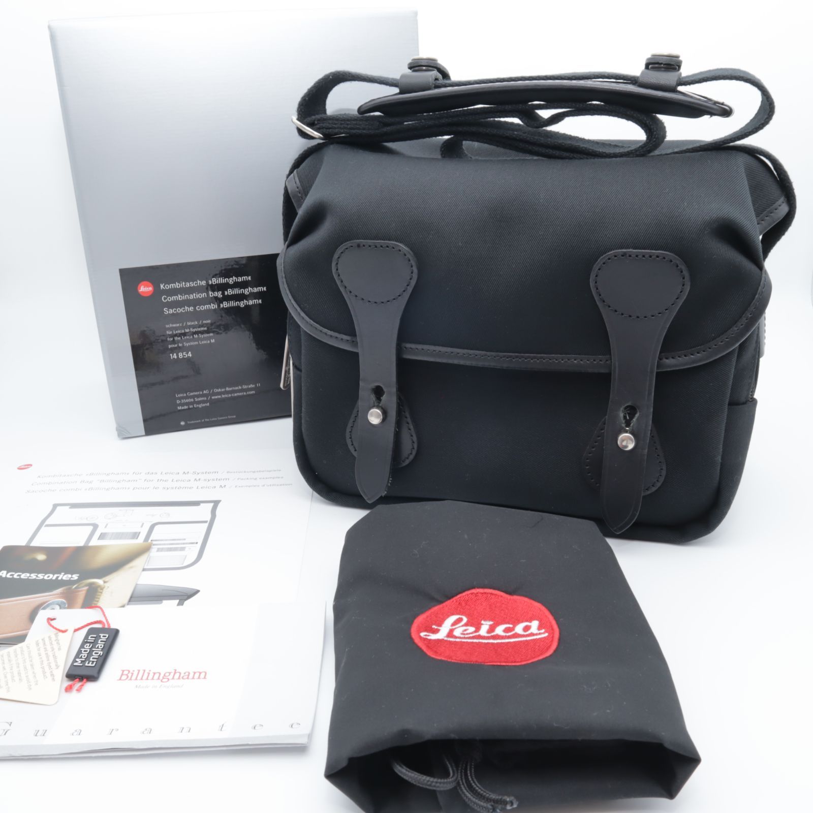 Leica×Billingham コンビネーションバッグ 黒 ライカ ビリンガム