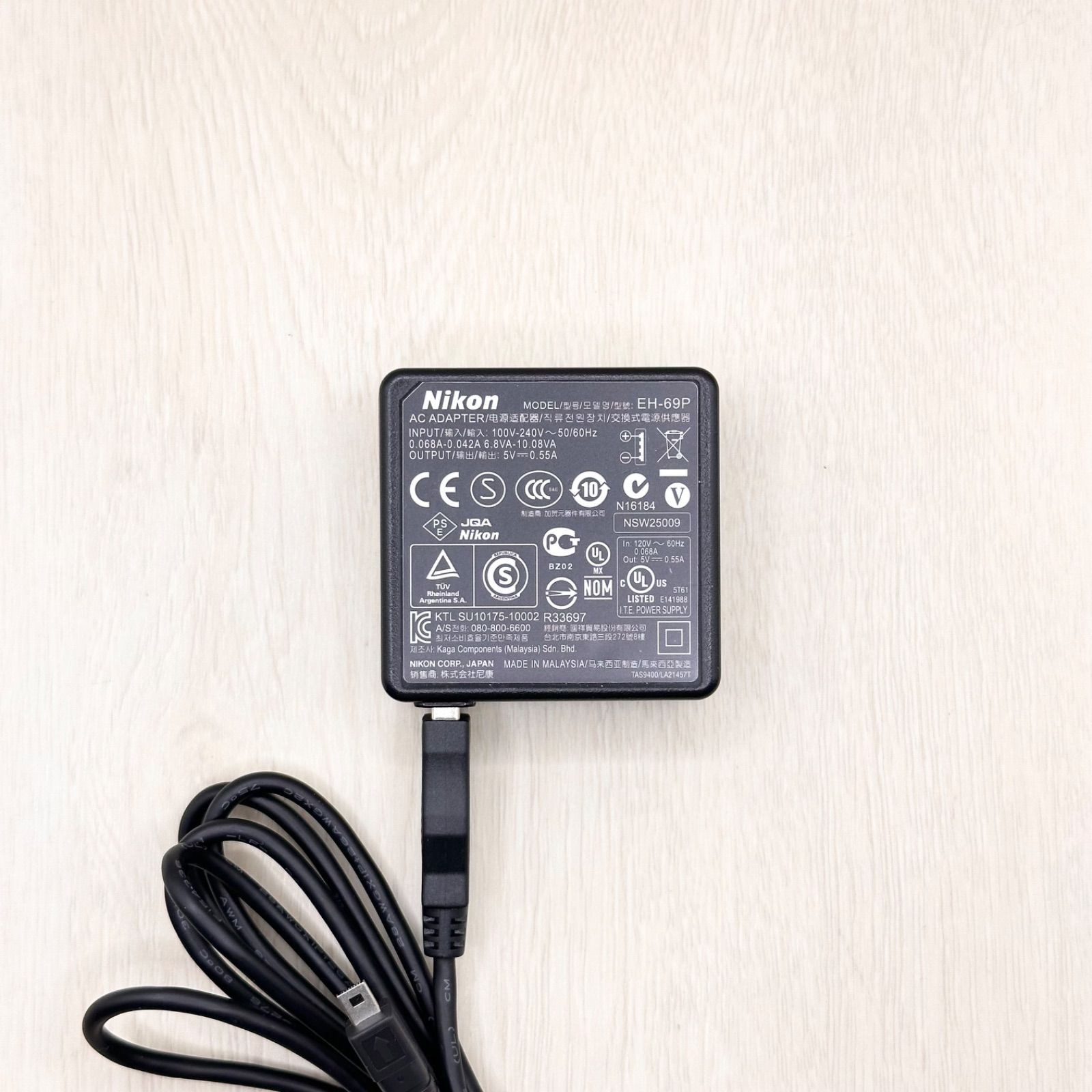Nikon EH-69P USB cable charger AC adapter charger digital camera cool pix COOLPIX Nikon camera SLR mirrorless charger battery charger 01224-1349