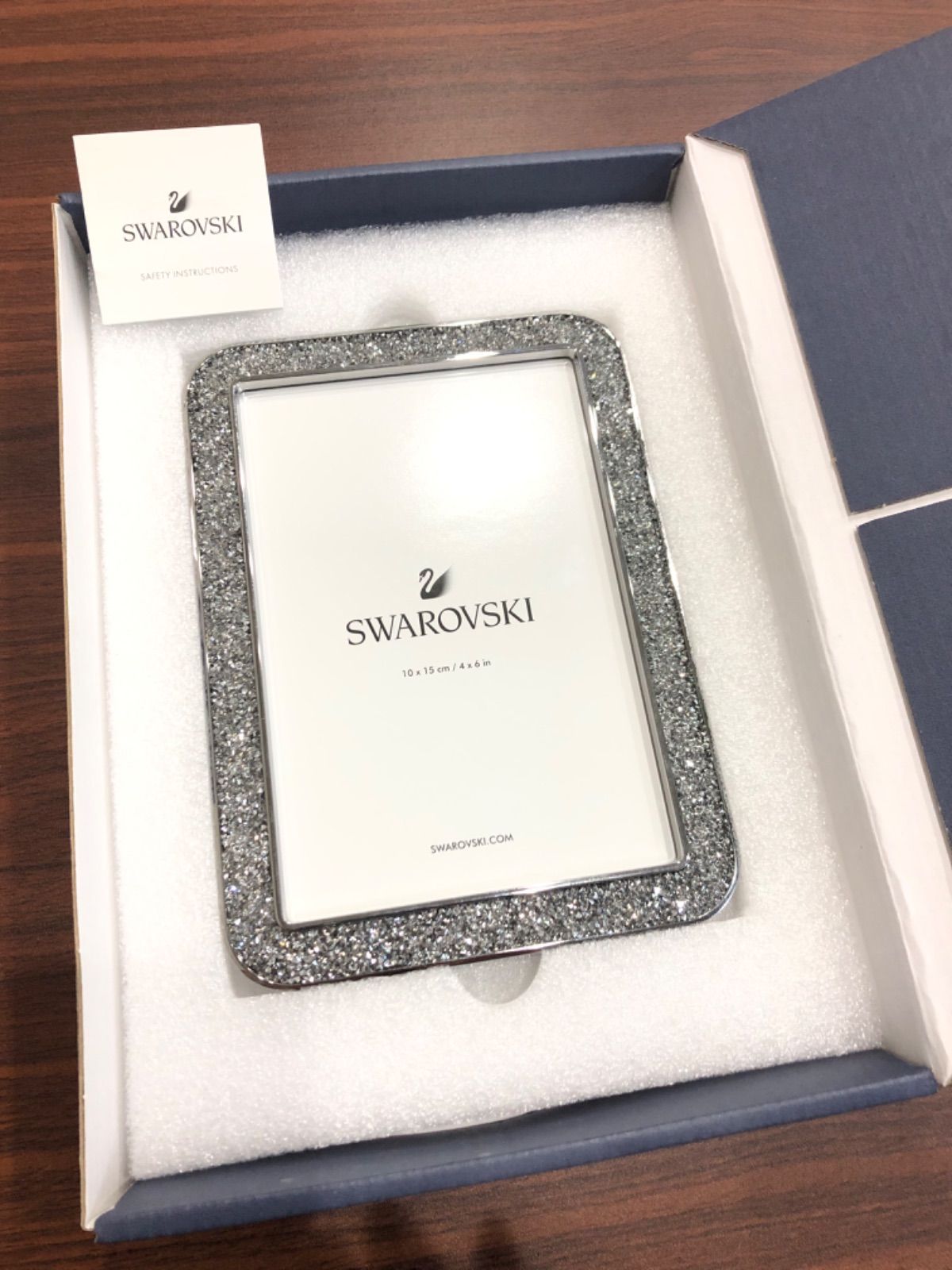 スワロフスキー Minera フォトフレーム レクタングルシェイプ 小