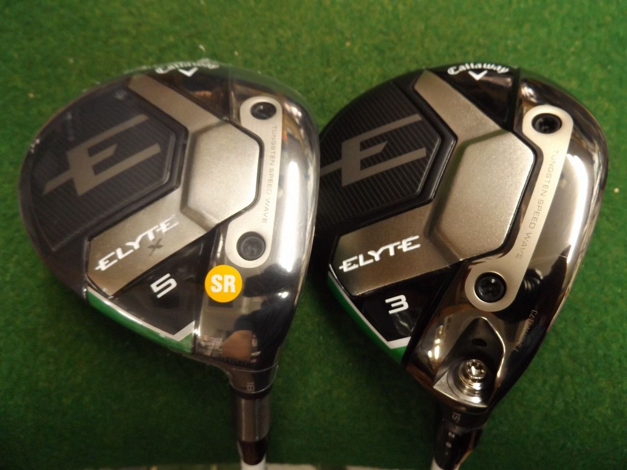 2400 ELYTE 3W ELYTE X 5W 純正カーボン SR セット カバー有 キャロウェイ エリート フェアウェイウッド .2234