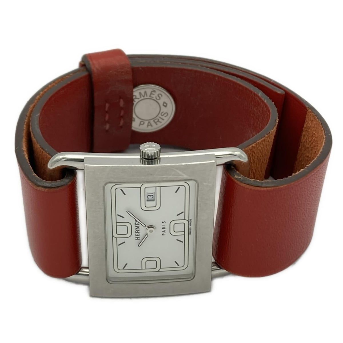 HERMES エルメス 腕時計 バレニア BA1.510レディース 白 クォーツ 楽天市場】エルメス HERMES バレニア デイト BA1.510 クォーツ