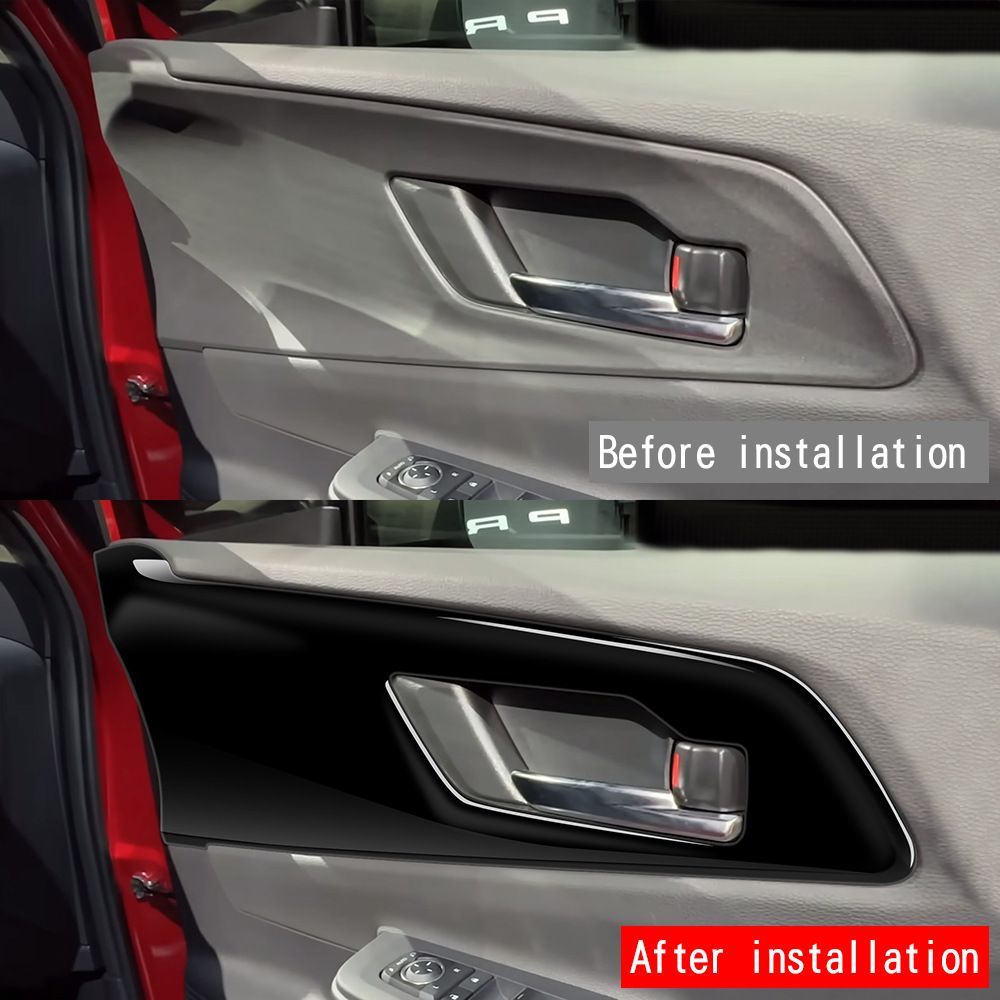 式 トヨタ プリウス 60系 内装ドアハンドルパネル 4点セット ABS 車体保護 キズ防止 耐摩耗 装飾パネル ドレスアップに最適