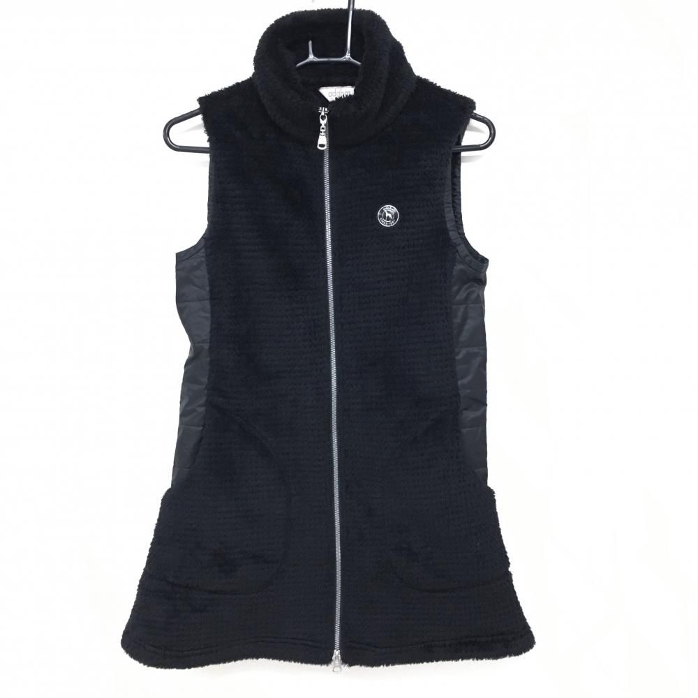 SALE価格アダバット ボアワンピース 黒 POLARTEC レディース 38(M) ゴルフウェア adabat