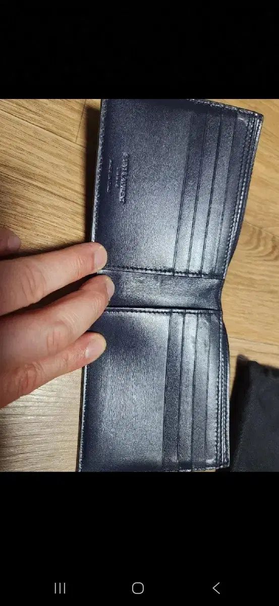 SAINT LAURENT ネイビー 二つ折り財布 【公式通販】 Saint Laurent 二