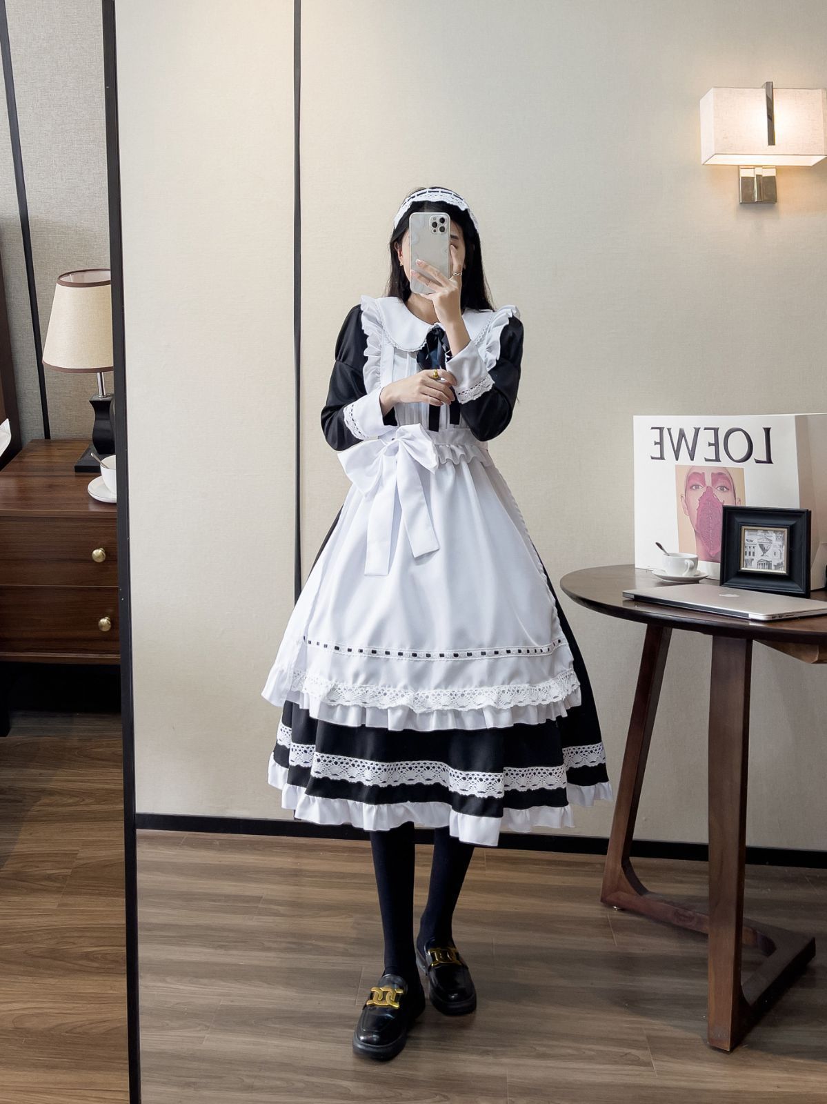 ロリータワンピース メイド服