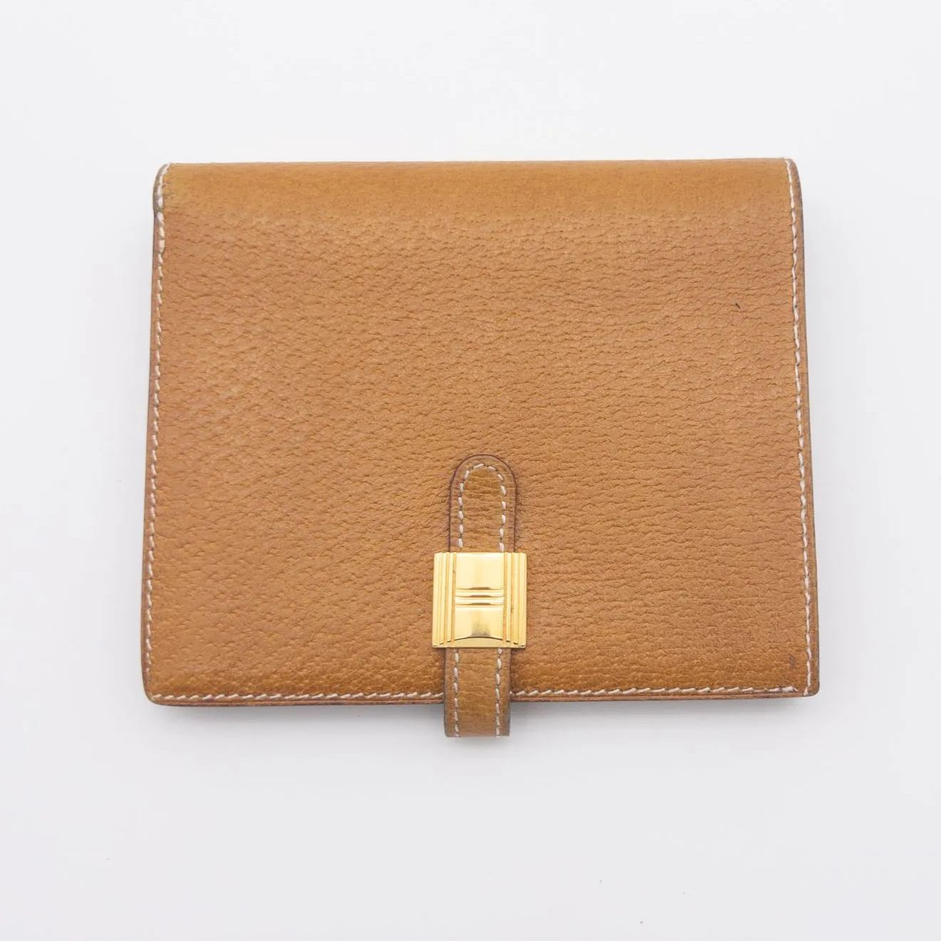 HERMES 】エルメス ソミュール ディアンヌ 二つ折り財布 ブラウン 茶系  