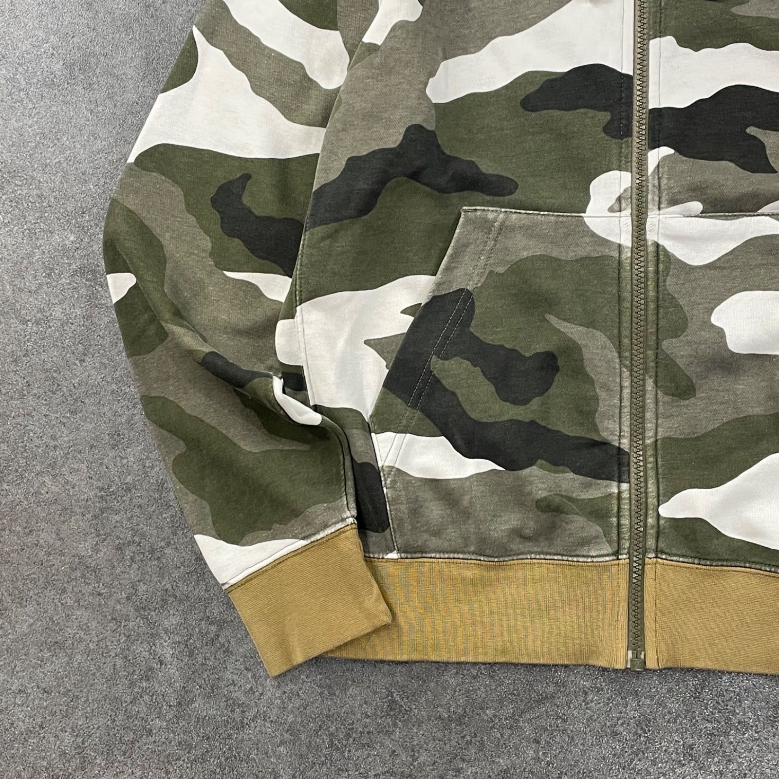 NIKE ナイキ M クラブ フレンチテリー CAMO FZフーディ フルジップ