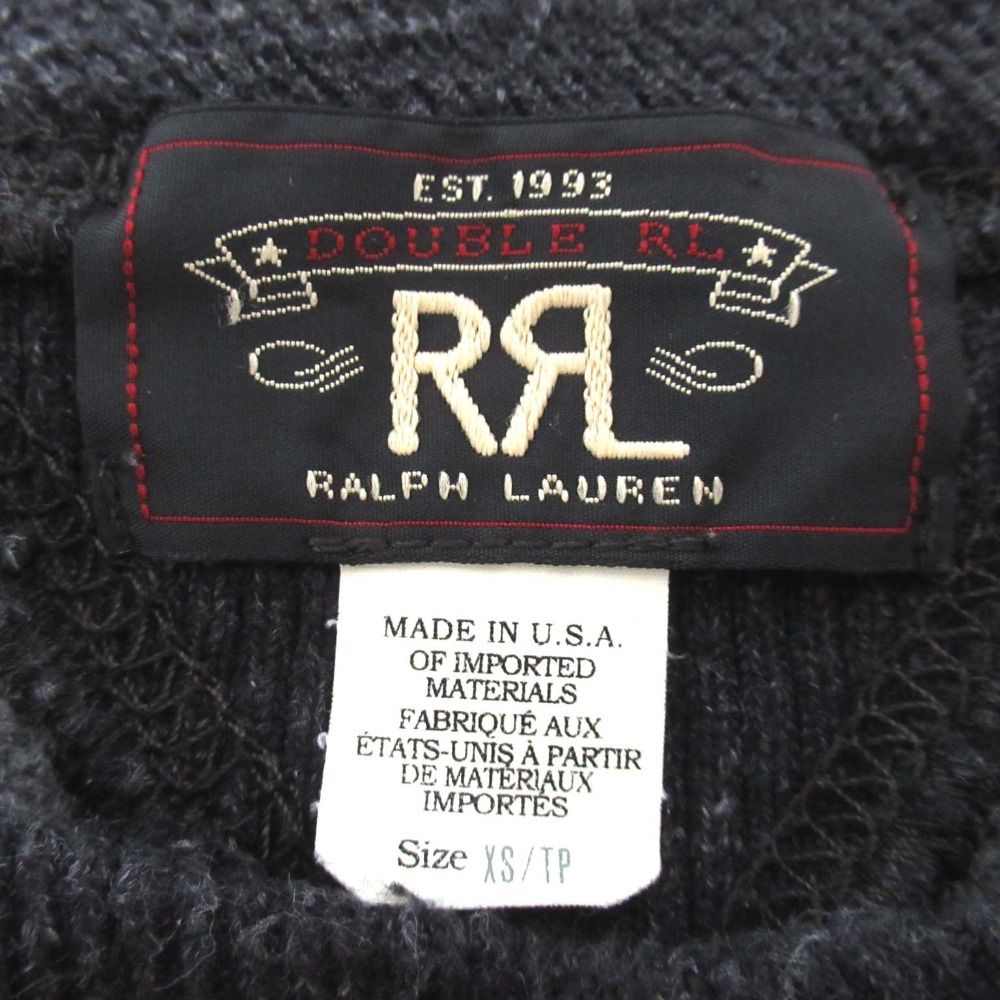 美品 RRL ダブルアールエル ラルフローレン 長袖 ニット セーター XS  