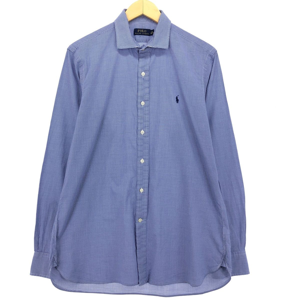 古着 ラルフローレン Ralph Lauren POLO RALPH LAUREN ギンガムチェック 長袖 コットンチェックシャツ メンズL /eaa422444/eaa422444