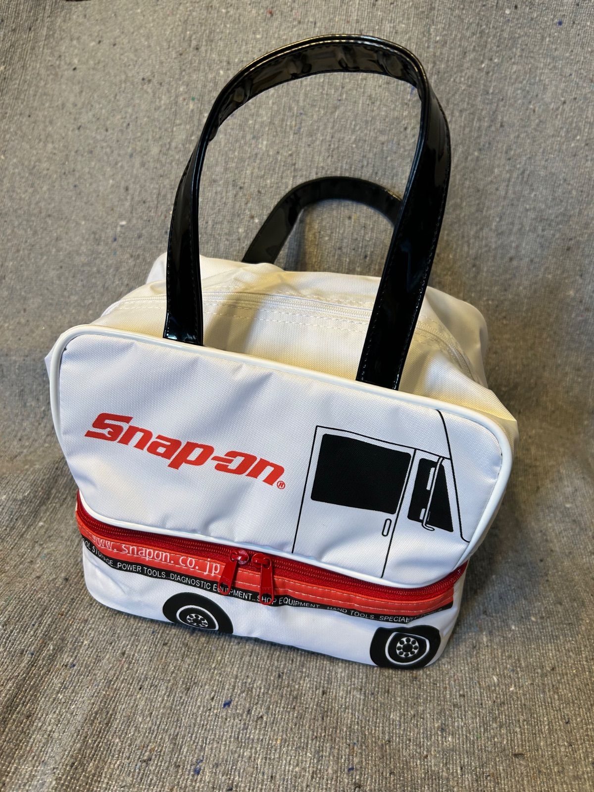 スナップオン限定ランチバッグ Snap-on 赤 ストライプ ランチバッグ